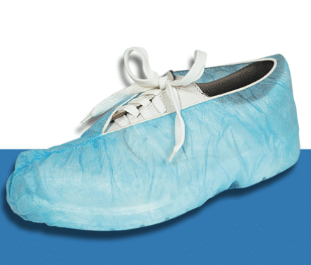 Couvre-chaussures non-tissés bleu – 20 paires – taille unique L