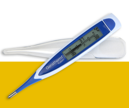Thermomètre hypothermie et fièvre + Gel