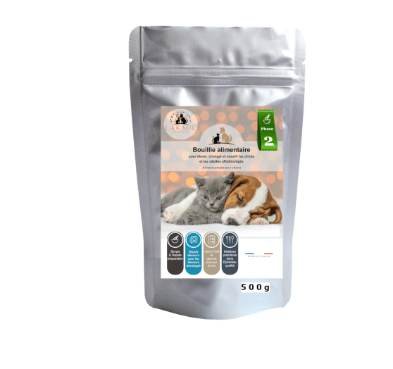 Bouillie de lait de chèvre pour chiot (sevrage)